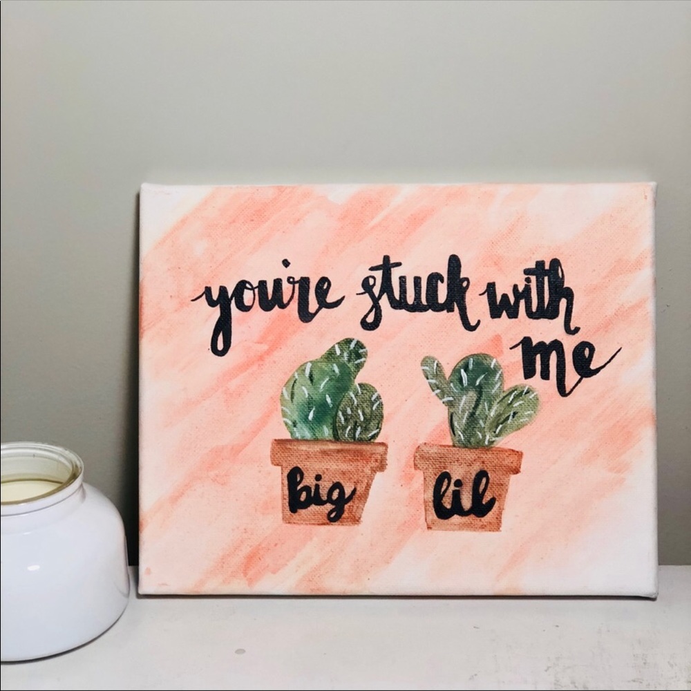 Custom Painted Sorority Canvas 🌟🌵